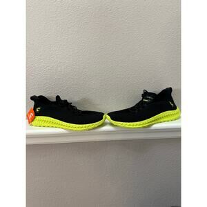 Charly Vigorate Men's Running Shoes Black Neon Yellow Knit Sneaker 11.5⁠